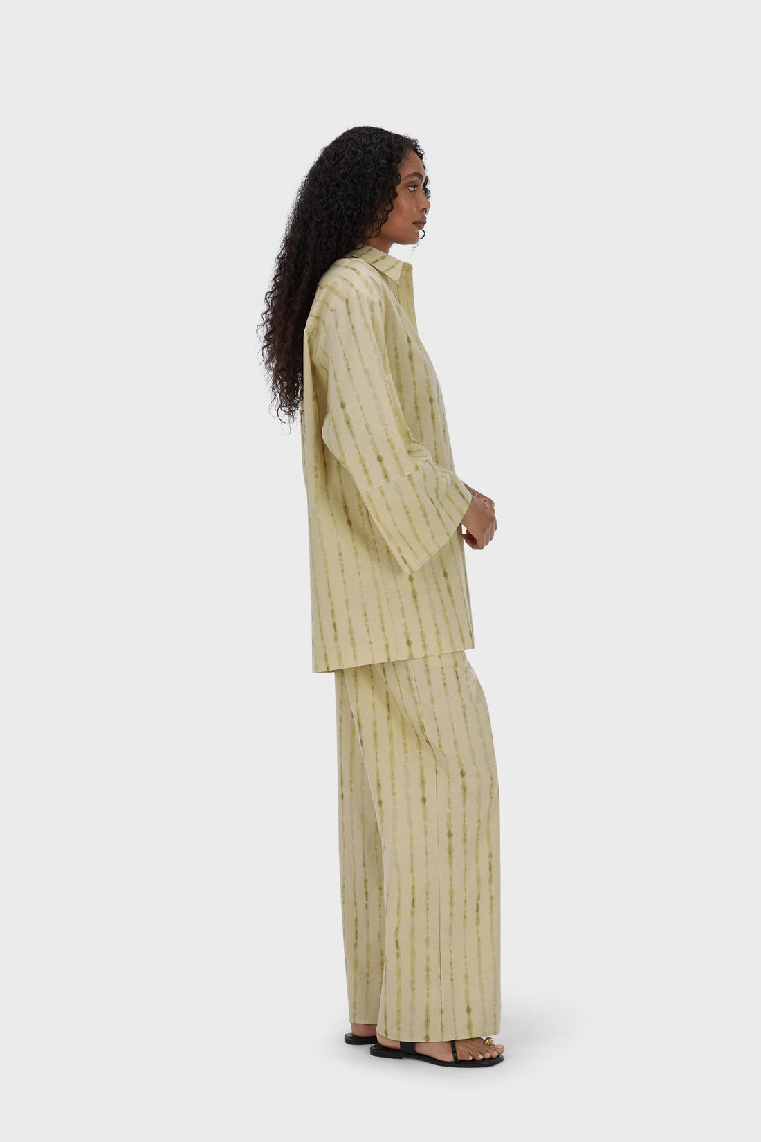 Shibori Haut | Soft Khaki