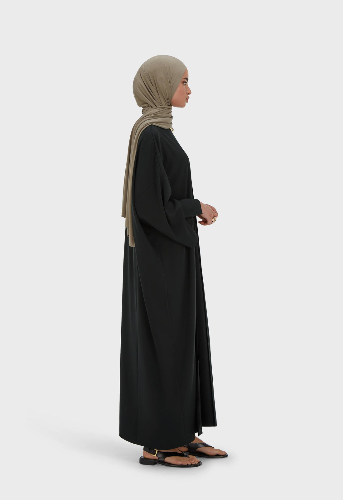 Sleeveless Tissé Robe Régulier | Black