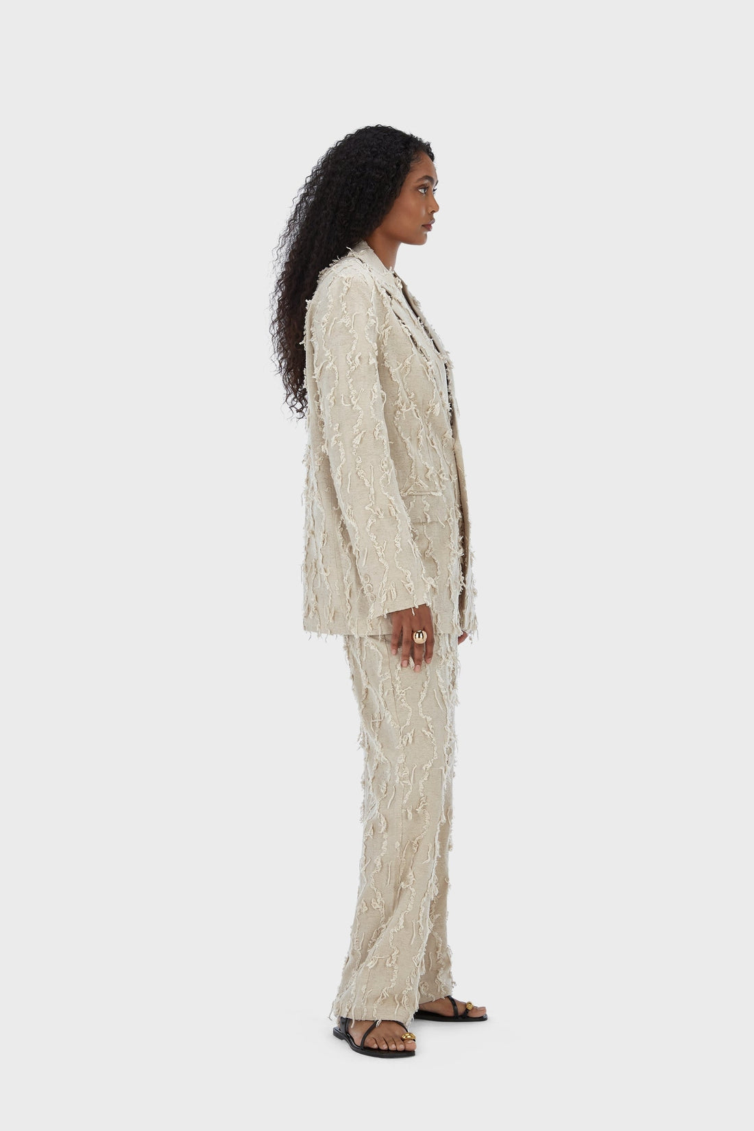 Été Fil Coupé Blazer | Natural