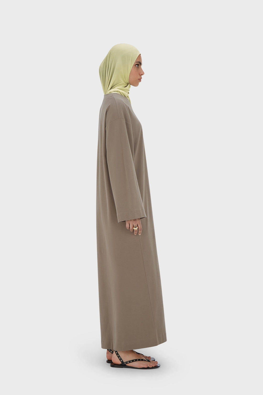 Été Jersey Robe Caftan | Taupe