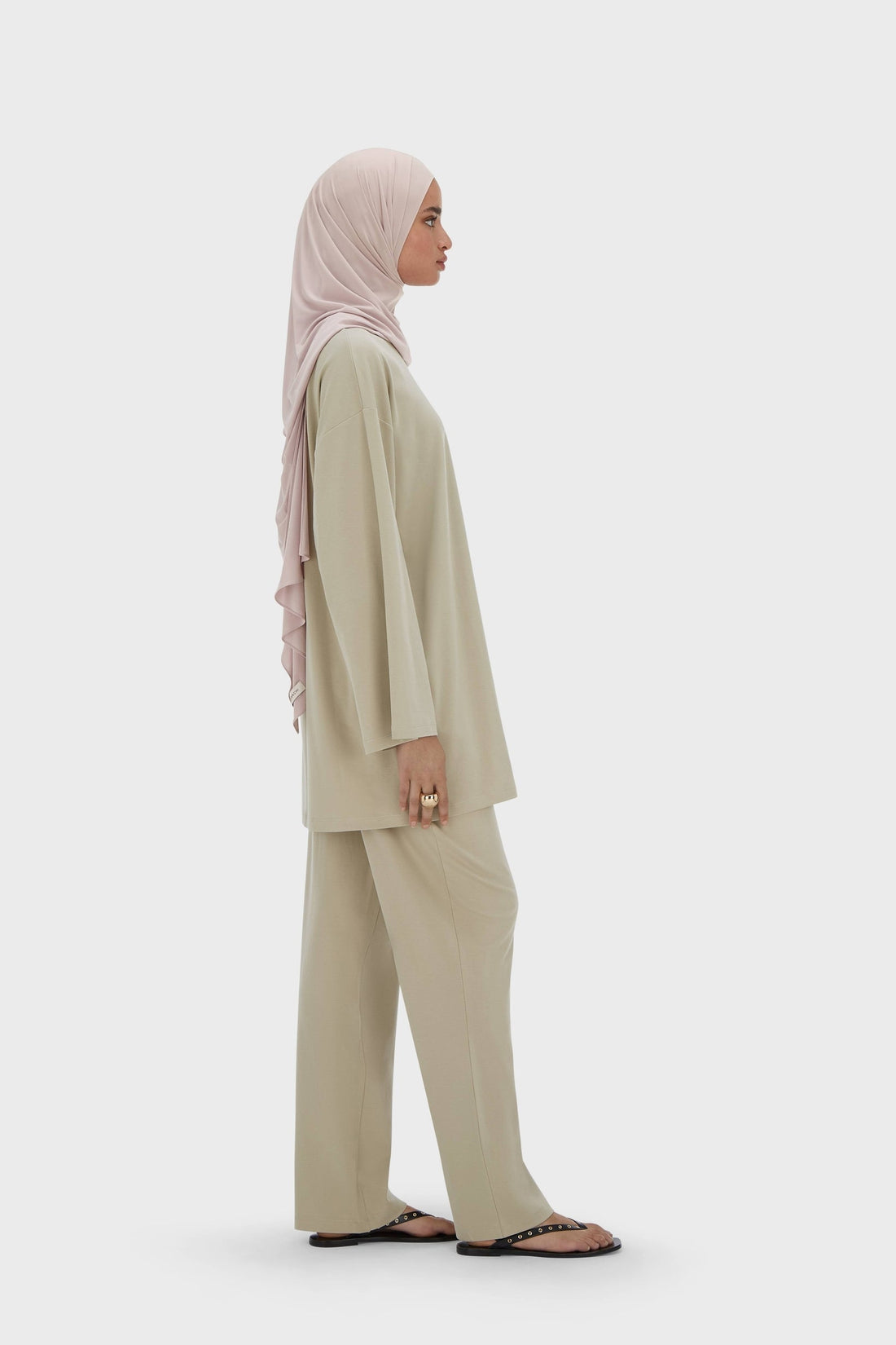 Été Jersey Haut | Moss Gray