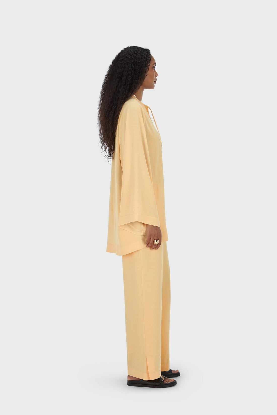 Été Stripe Haut | Sunset Yellow