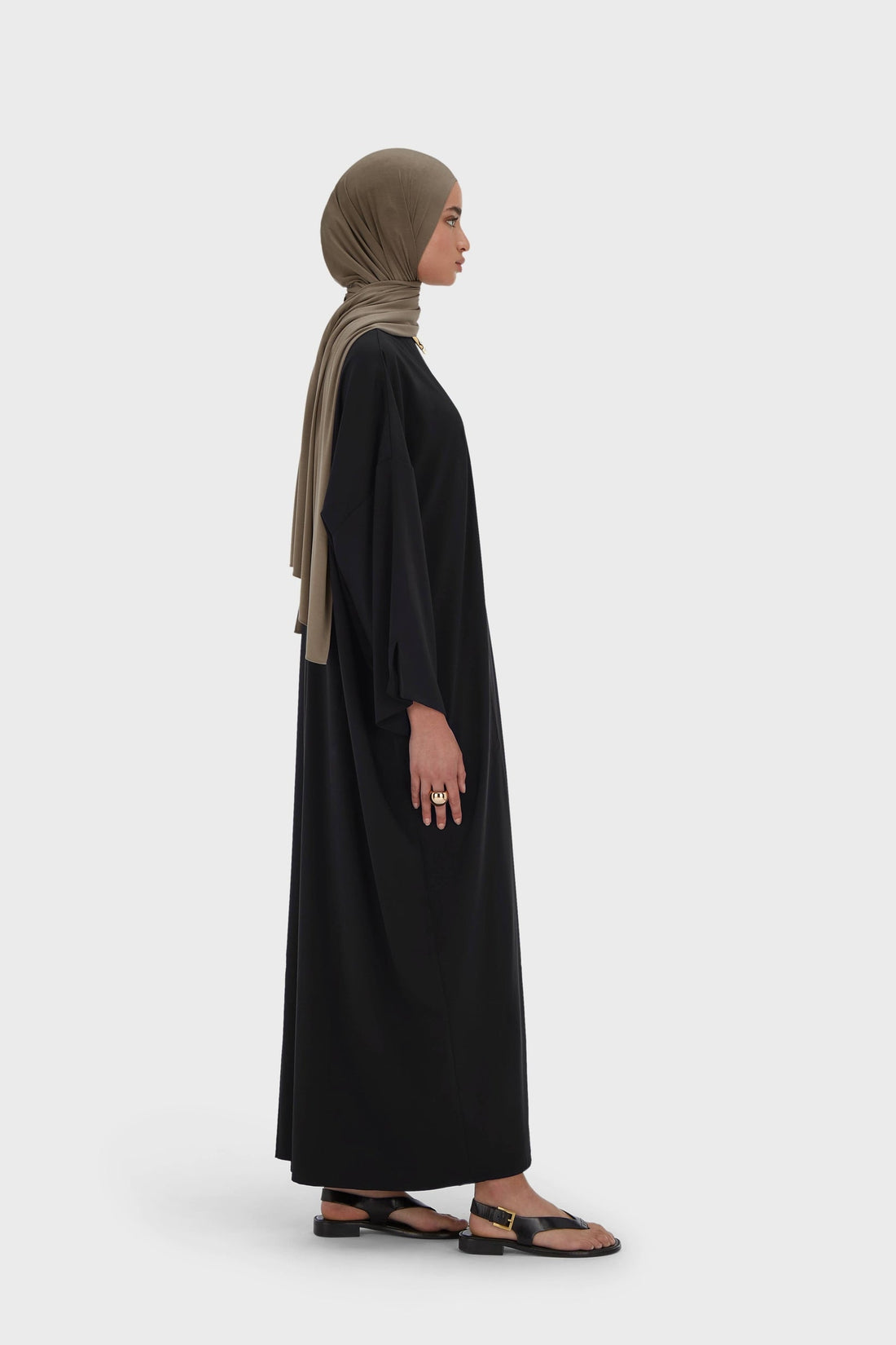 Tissé Abaya Régulier | Black