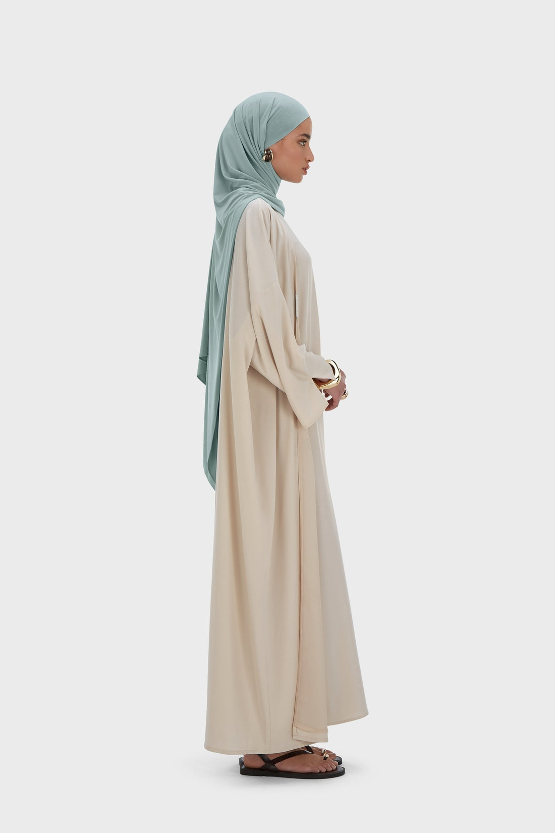 Tissé Abaya Régulier | Moon Grey