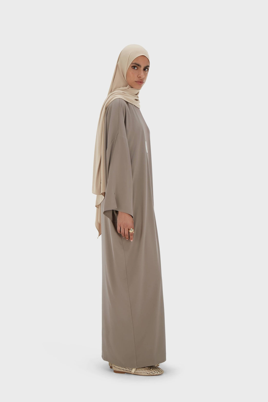 Tissé Abaya Court | Taupe