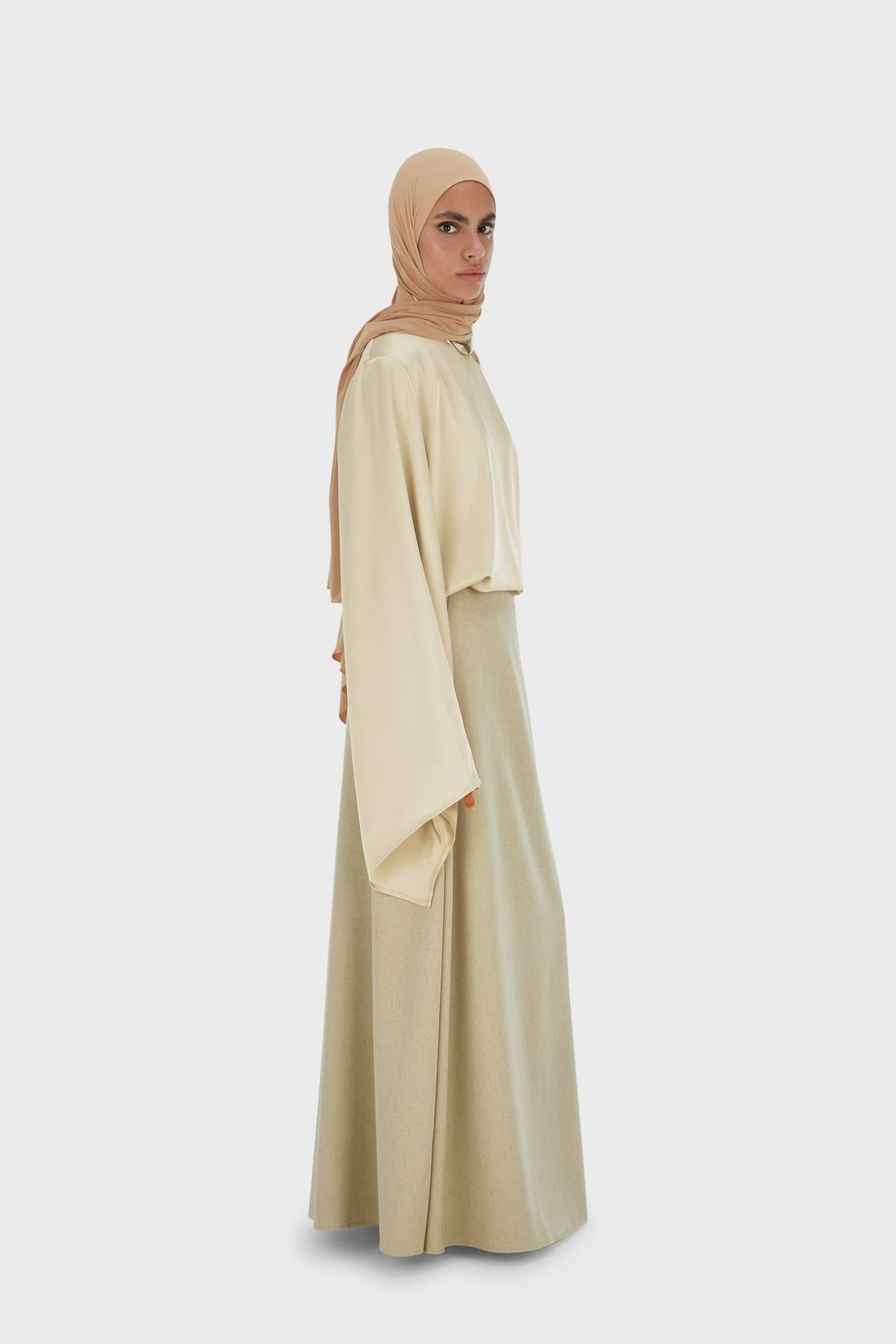 Jupe Portefeuille | Warm Khaki