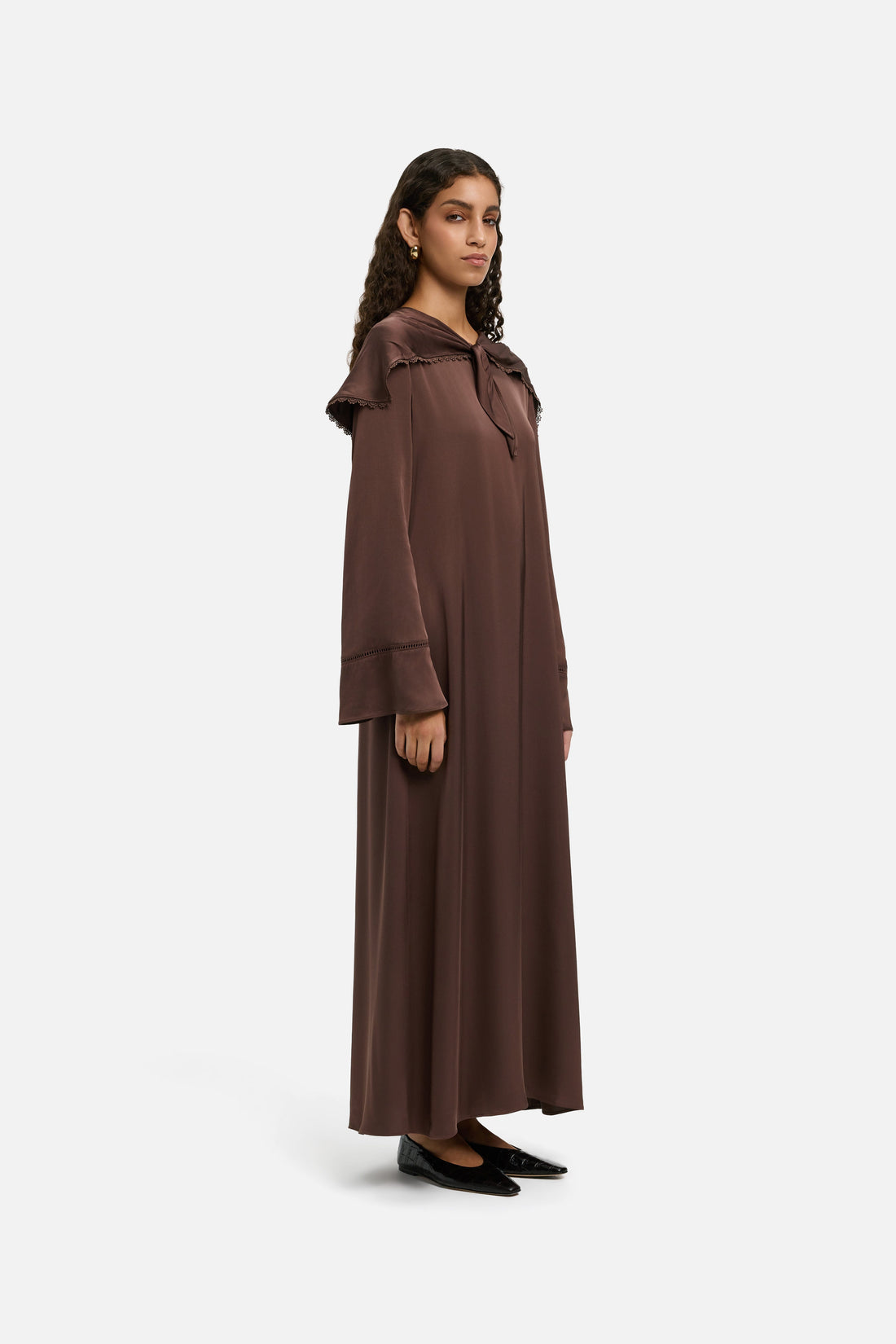 Écharpe Detail Robe | Burnt Mocha