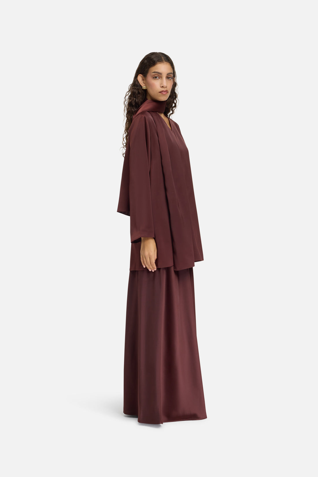 Châle Chemise | Dark Cherry