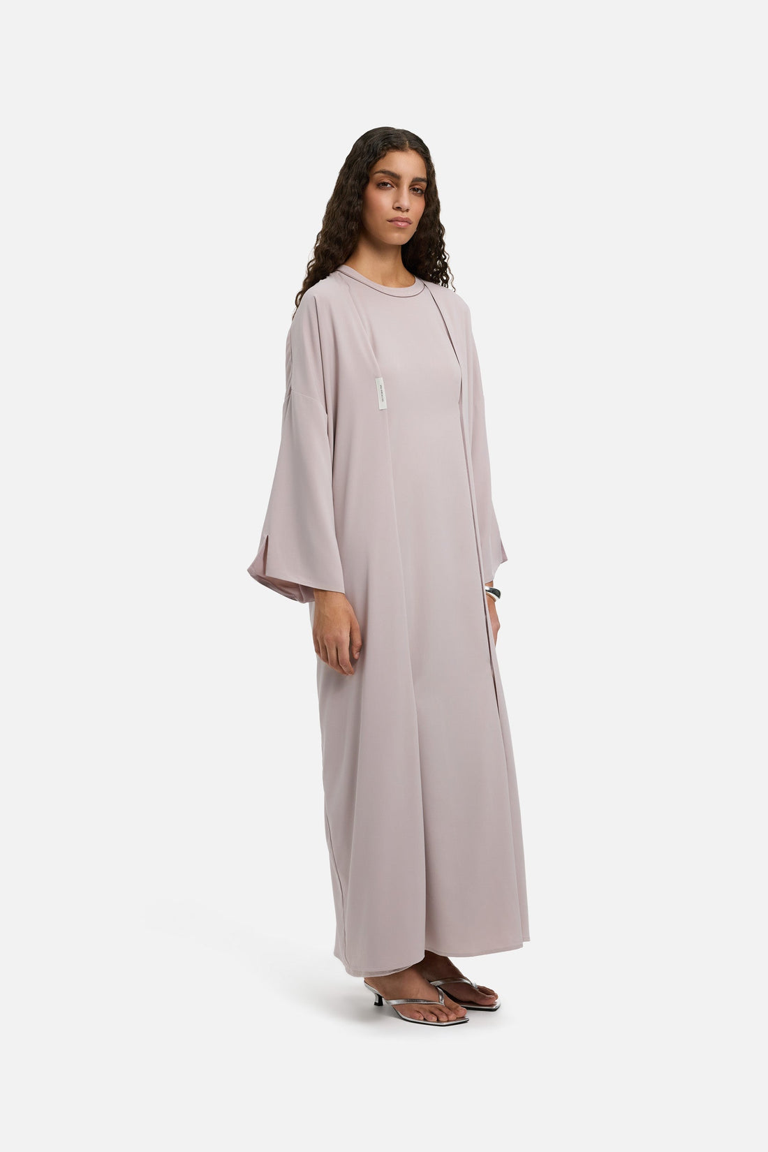 Sleeveless Tissé Robe Régulier | Lilac