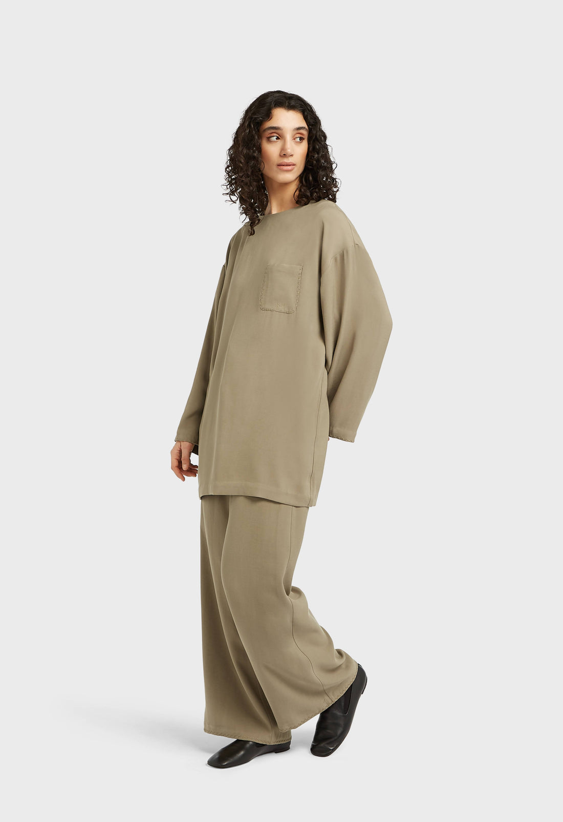 Doux Tissé Tailored Pantalon | Desert Brown
