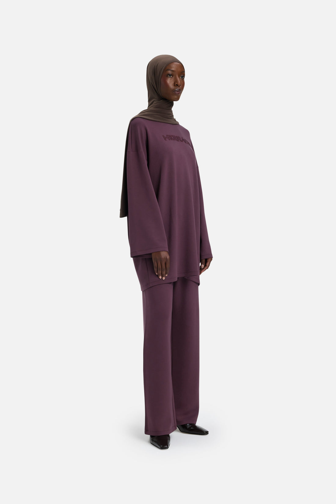 Doux Rayonne Pantalon | Vintage Purple