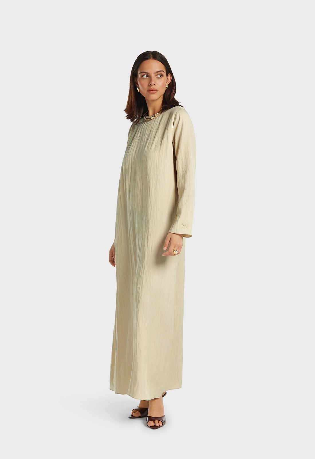 Structured Tailored Robe | Brown Rice