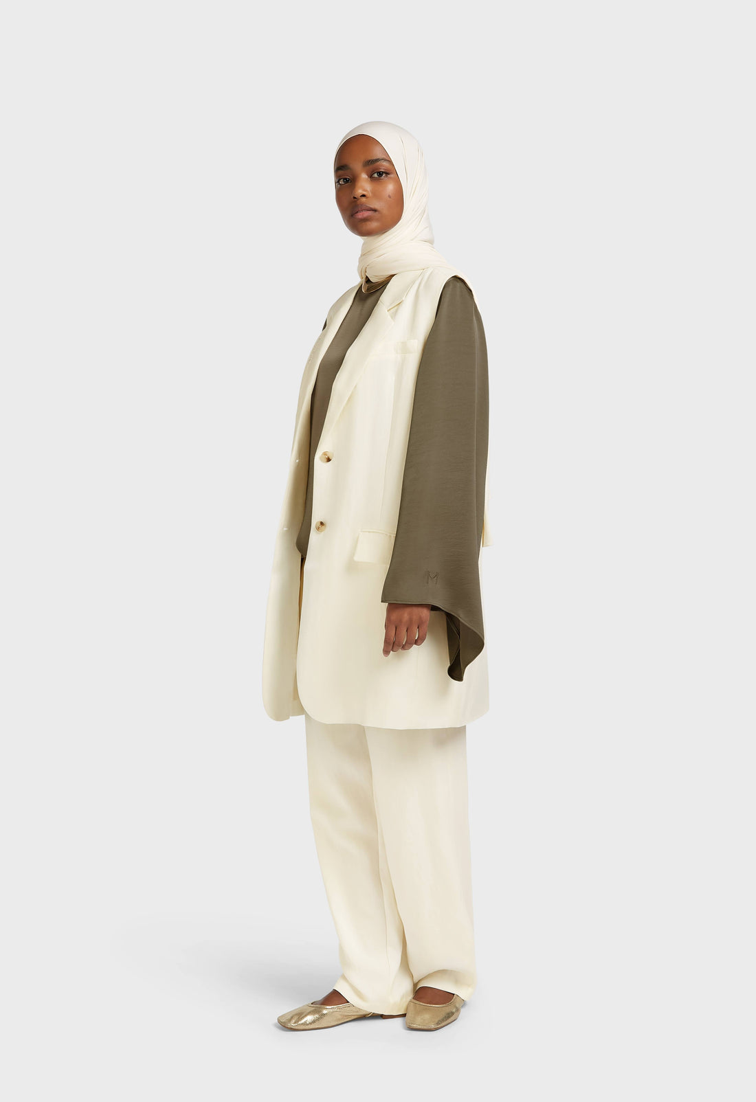 Structured Gilet | Off White
