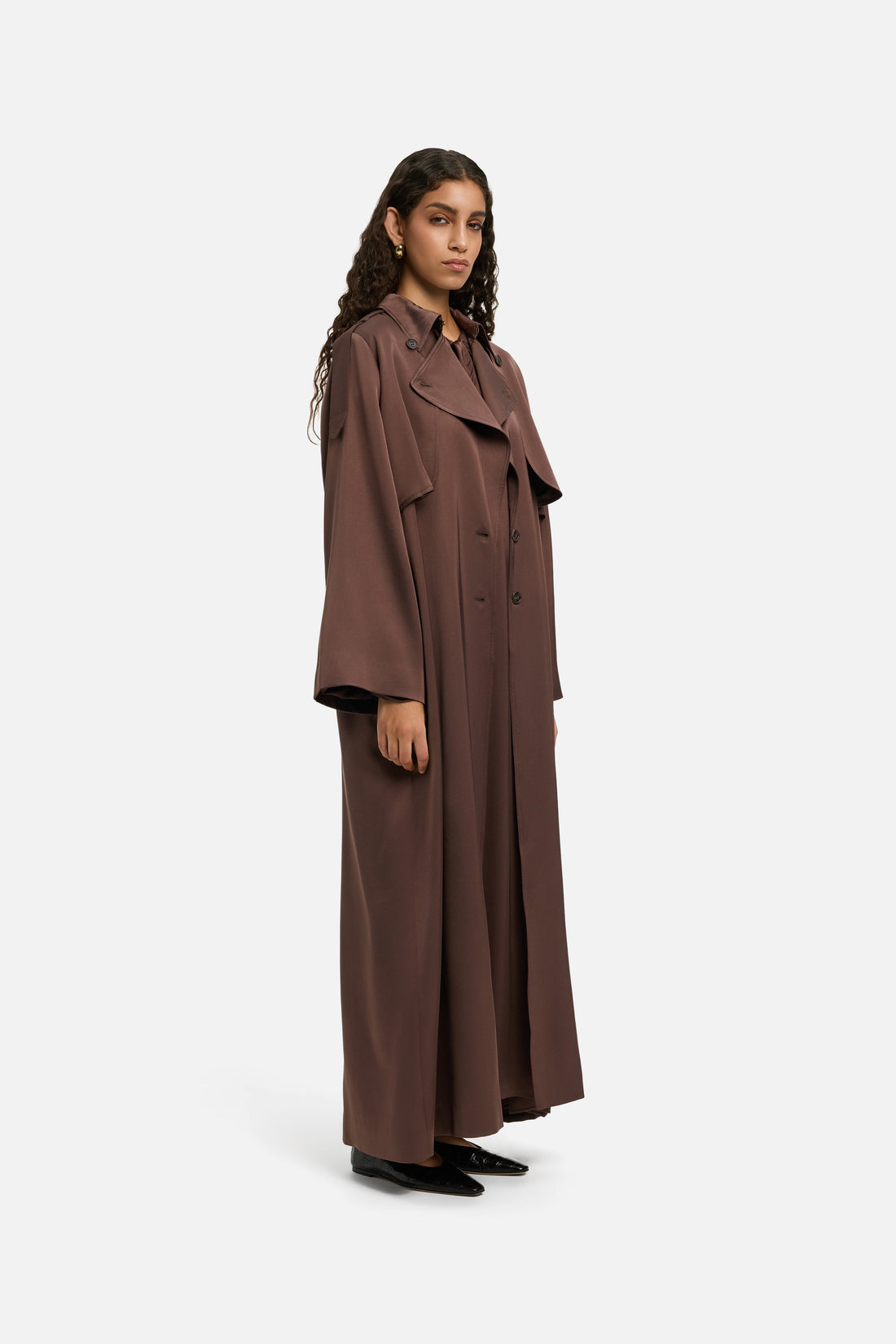 Été Trench Abaya | Burnt Mocha
