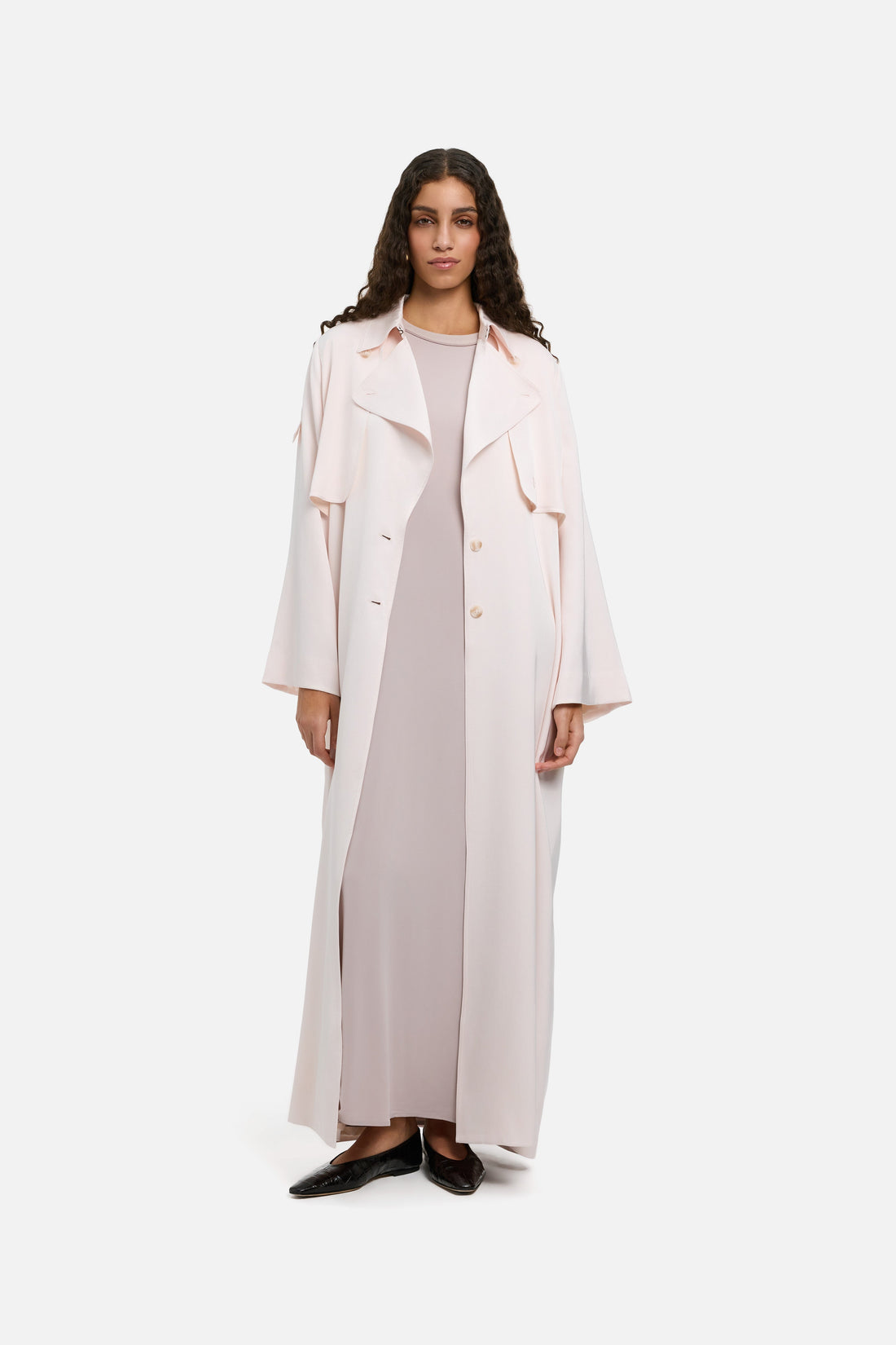 Été Trench Abaya | Meringue