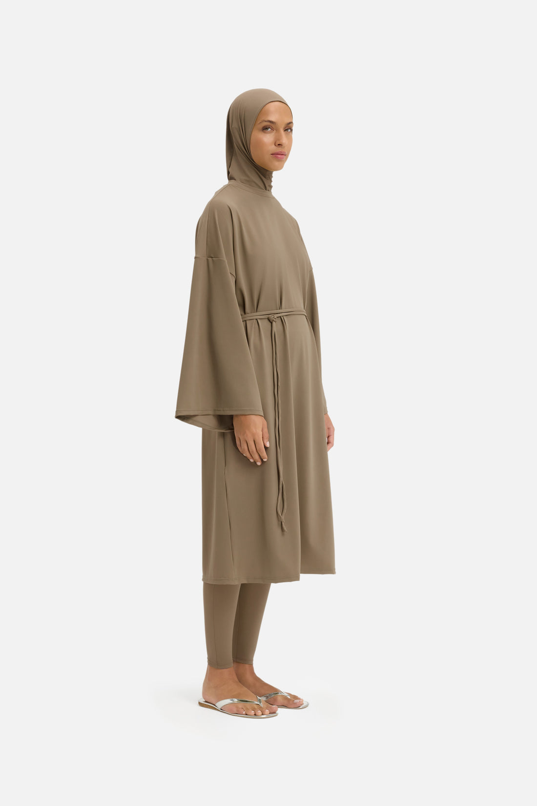T-Chemise Robe de Bain | Brown Clay