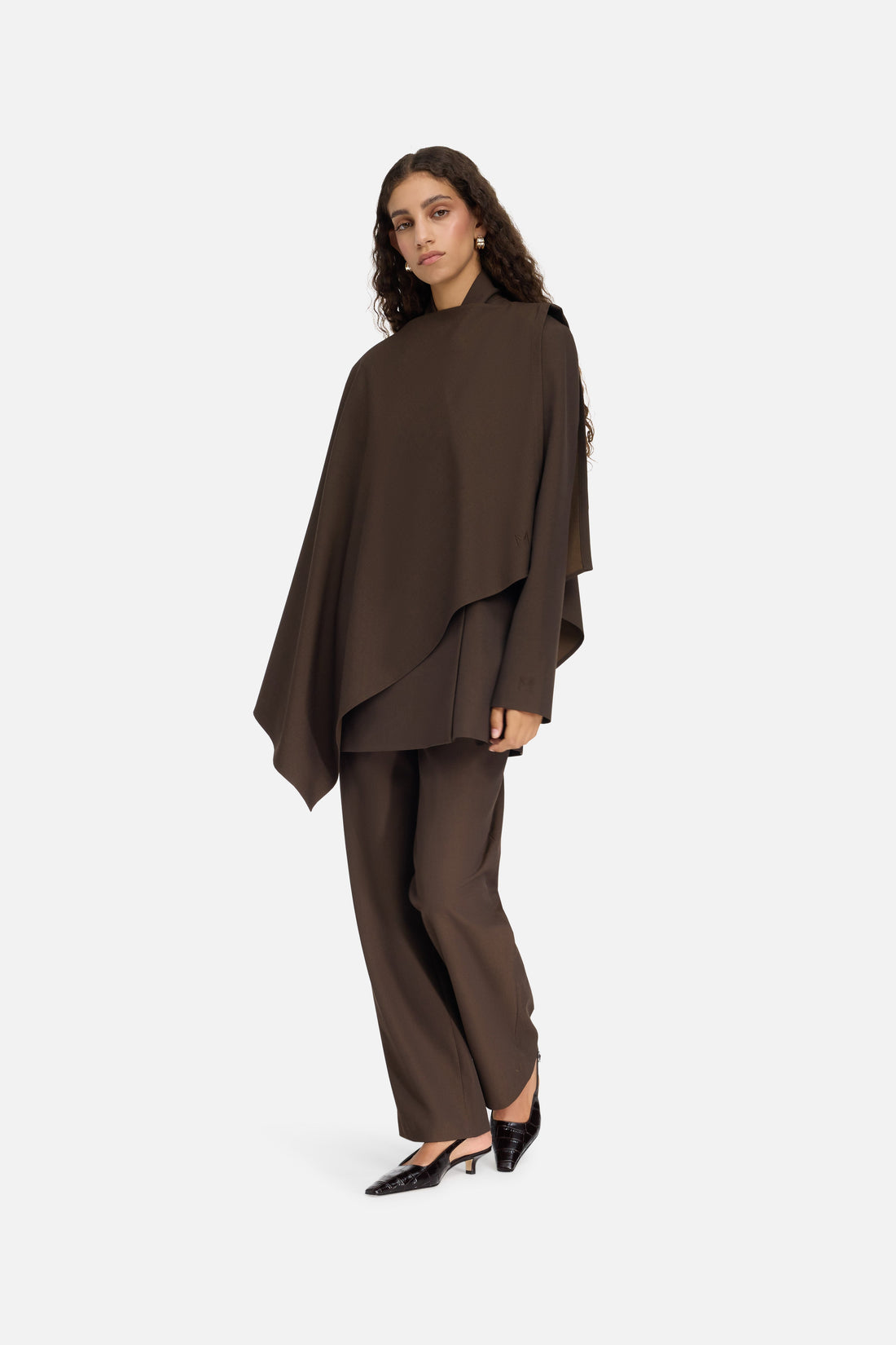Tailored Pantalon | Dark Brown