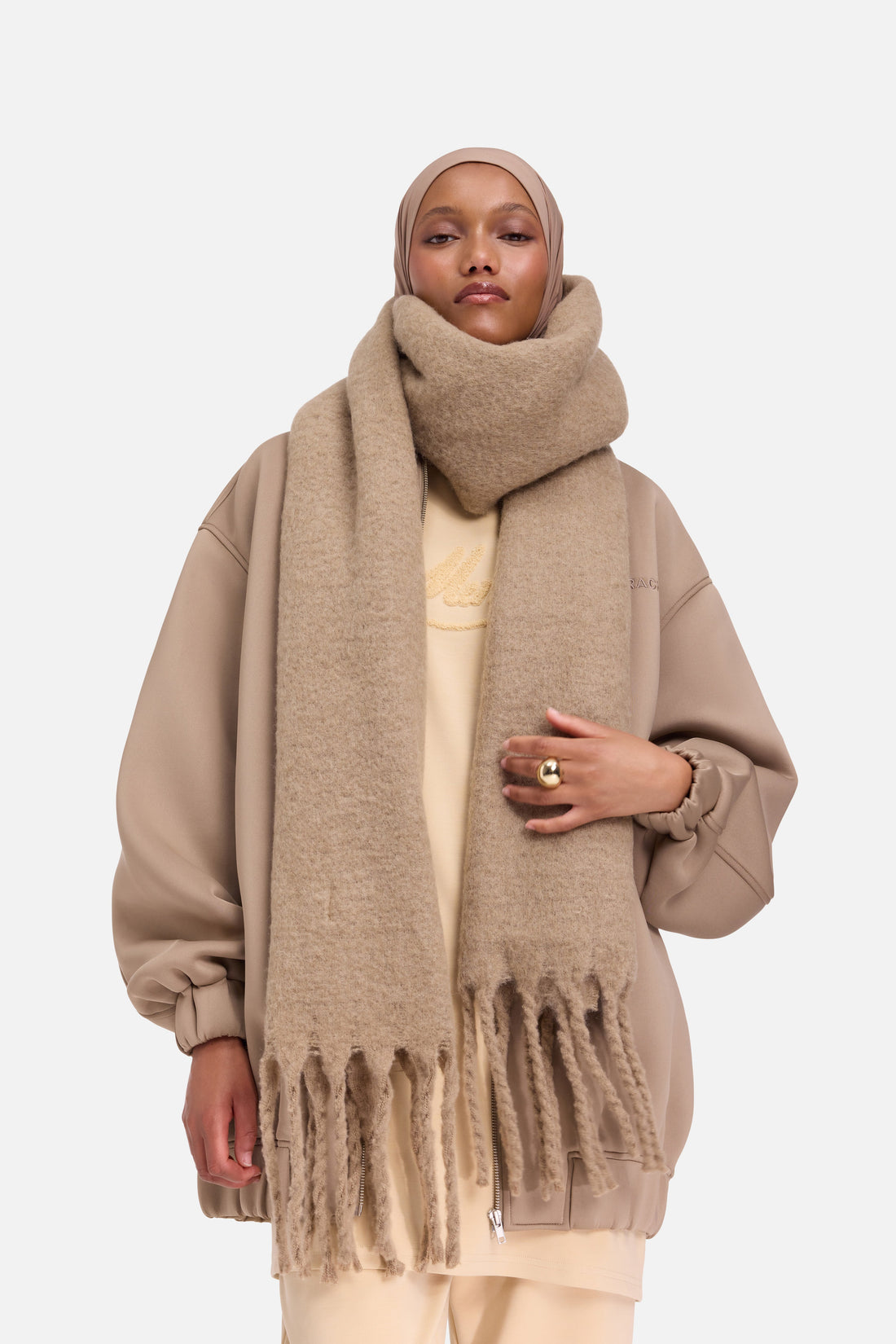 Le Brushed Écharpe | Khaki