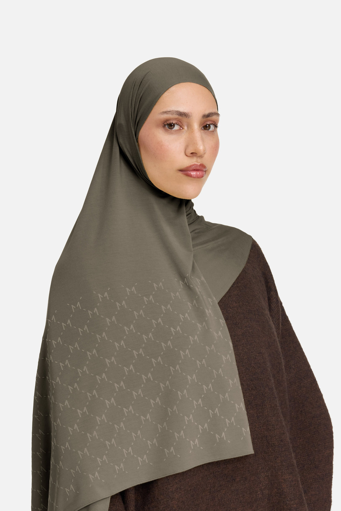 Le Monogram Flock Écharpe Premium | Marron