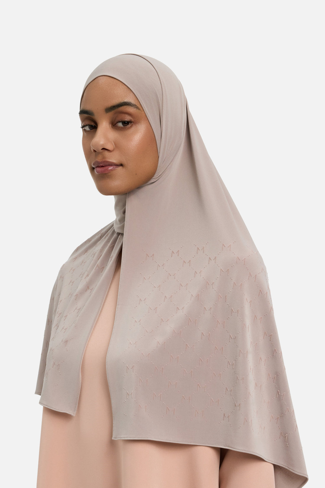 Le Monogram Flock Écharpe Premium | Mauve