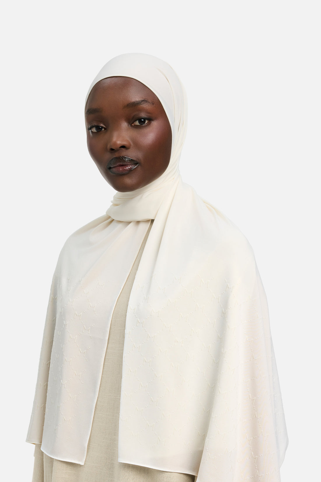 Le Monogram Flock Écharpe Premium | Off White