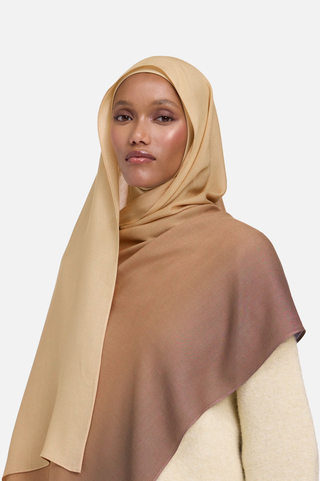 Weightless Tissé Écharpe | Chocolate Gradient