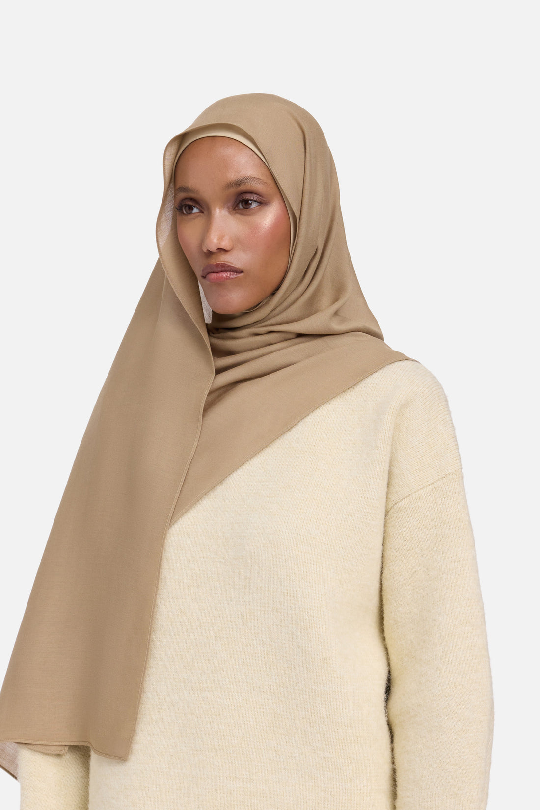 Weightless Tissé Écharpe | Wood Brown