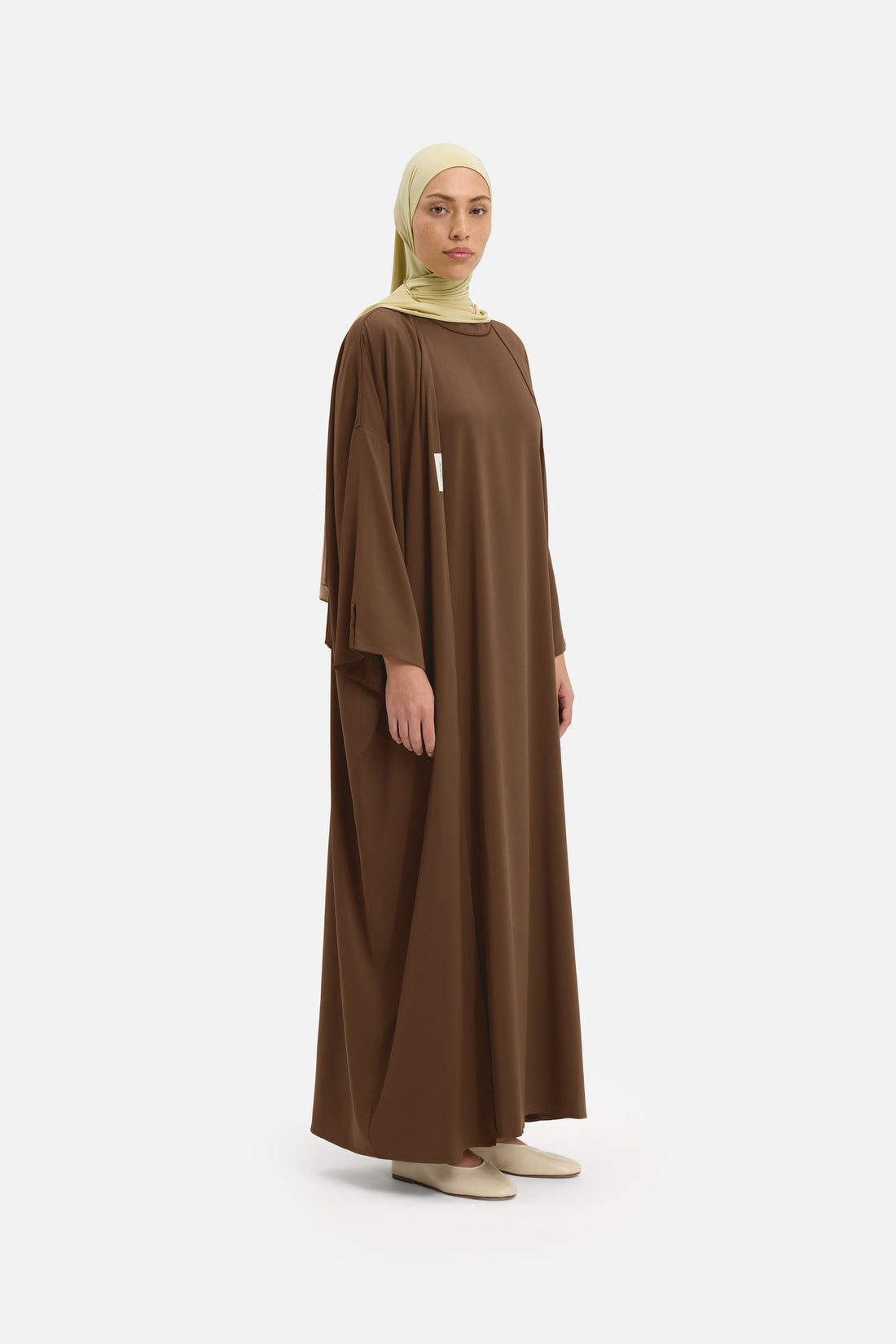 Tissé Abaya Court | Dark Terra