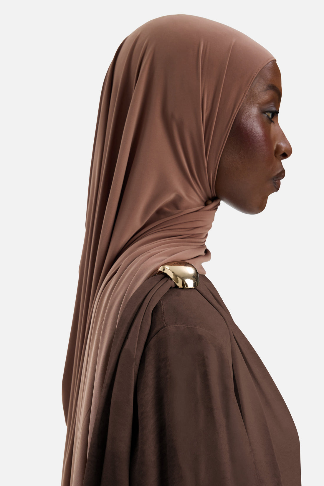 Detailed Shoulder Robe | Ash Brown